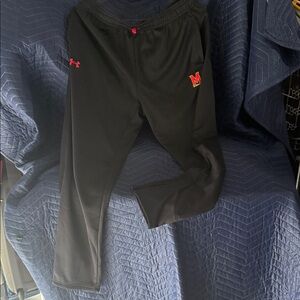 Under Armour Black Joggers with Red Accents